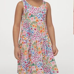 Girls H&M Angela McKay  Organic Cotton Floral Dress Size 8-10